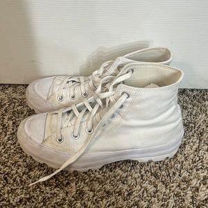 White Lugged Converse